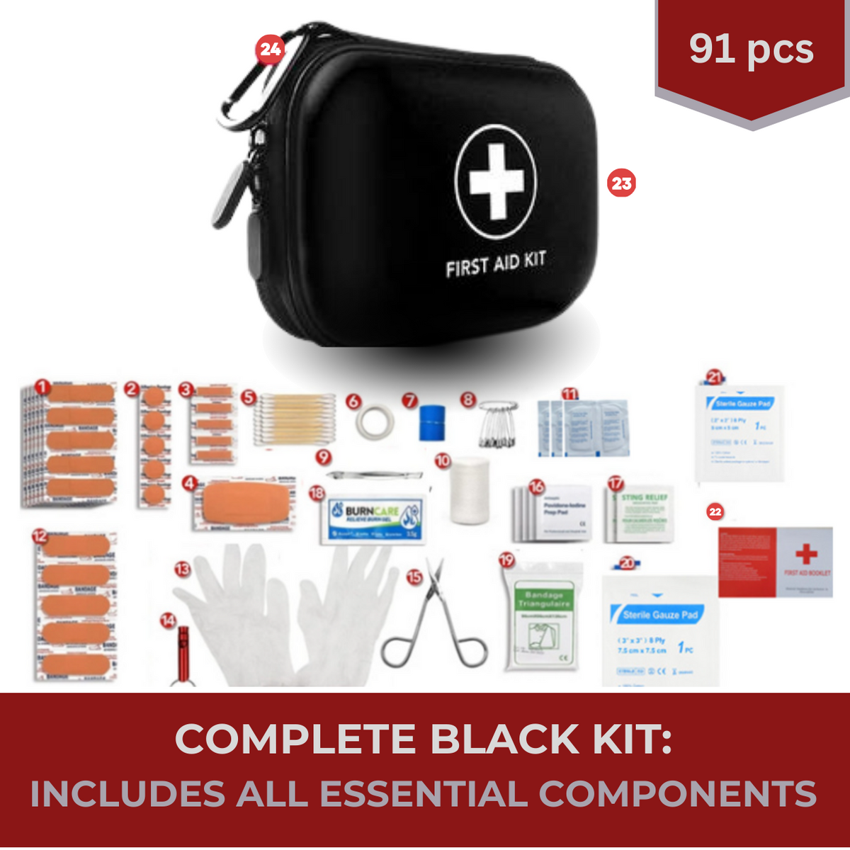 Portable All-in-One First Aid Kit